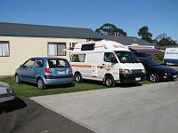  We had both the Hyndai Getz and the camper van for a day while we swapped our stuff